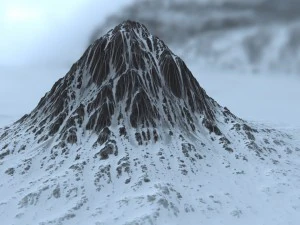 snow mountain 3 3D Model