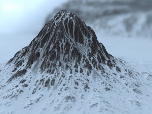snow mountain 3 Modello 3D