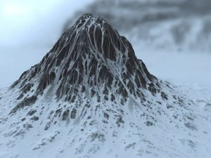 snow mountain 3 3D Model