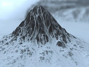 snow mountain 3 3D Model