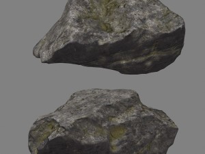 old cliff rocks 2 3D Modell