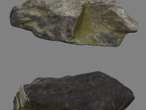 old cliff rocks 2 3D Modell