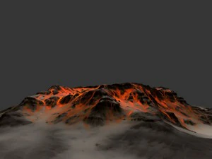 volcano 3D Model