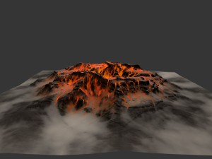 volcano 3D Model
