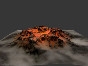 volcano 3D Model