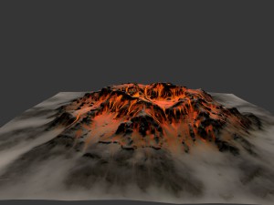 volcano 3D Model
