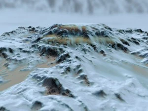snow terrain 3D Model