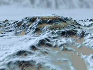 snow terrain 3Dモデル