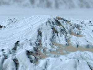 snow terrain 3Dモデル