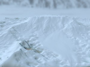 snow terrain 3Dモデル