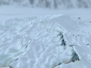 snow terrain 3Dモデル