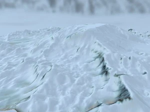 snow terrain 3D Model