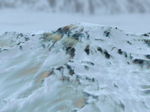 snow terrain 3Dモデル