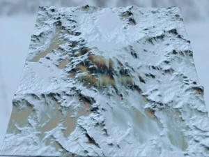 snow terrain 3D Model