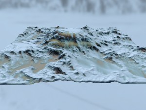 snow terrain 3Dモデル