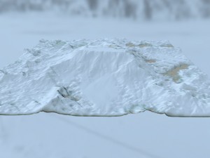 snow terrain 3Dモデル