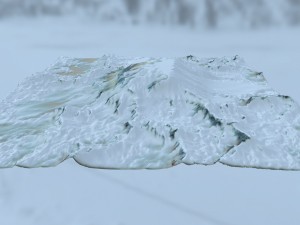 snow terrain 3Dモデル