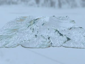snow terrain 3D Model