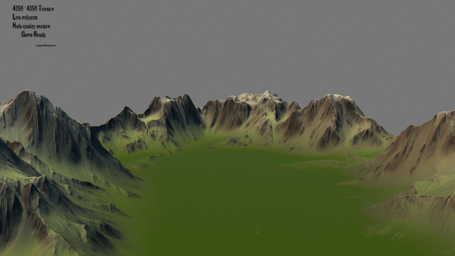 Terrain 3d Model In Other 3dexport