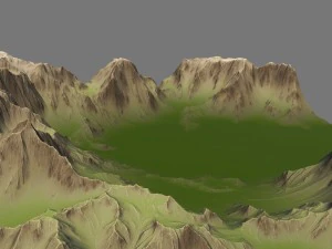 terrain 3D Model