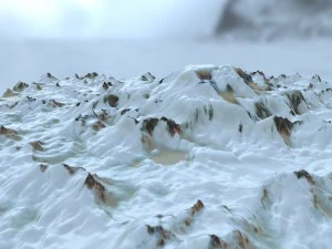 snow mountain 1 3D Model