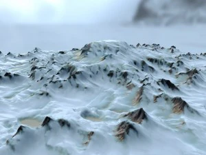 snow mountain 1 3D Model