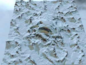 snow mountain 1 3D Model