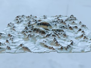 snow mountain 1 Modelo 3D