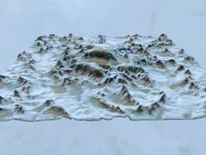snow mountain 1 3D Model