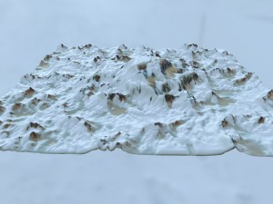 snow mountain 1 Modelo 3D