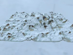 snow mountain 1 3D Model