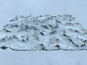 snow mountain 1 Modelo 3D