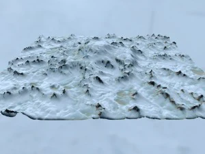 snow mountain 1 3D Model