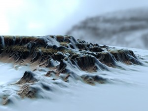 snow mountain 2 Model 3D