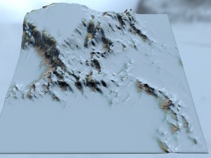 snow mountain 2 Modelo 3D