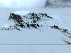 snow mountain 2 Modelo 3D