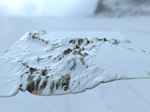 snow mountain 2 Modelo 3D