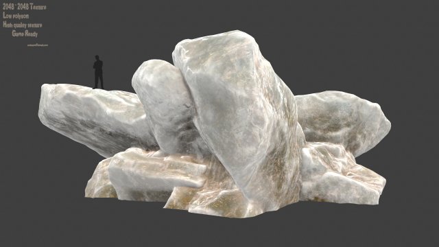 ice rocks 1 Model 3D .c4d .max .obj .3ds .fbx .stl .blend 