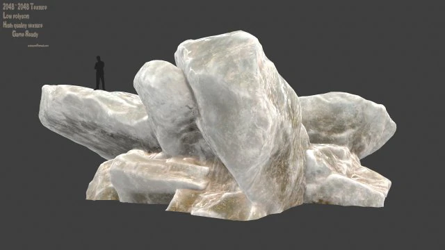 ice rocks 1 3D Model .c4d .max .obj .3ds .fbx .stl .blend