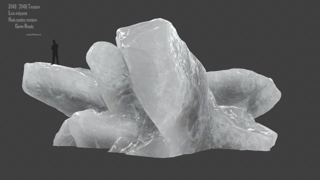 ice rocks 2 Modello 3D .c4d .max .obj .3ds .fbx .stl .blend 