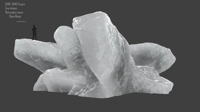ice rocks 2 3D Model .c4d .max .obj .3ds .fbx .stl .blend 