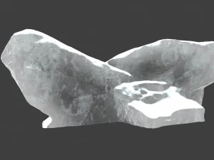 snow ice rocks 3D Model