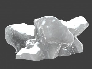 snow ice rocks Modello 3D