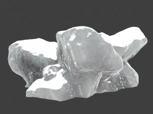 snow ice rocks 3D Model