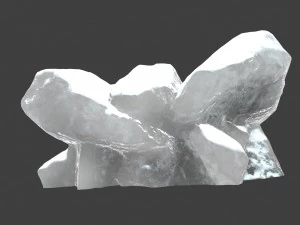snow ice rocks 3D Model