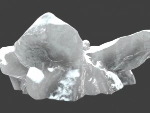 snow ice rocks 3D Model