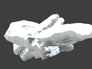 snow ice rocks Modello 3D