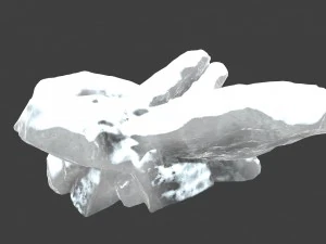 snow ice rocks 3D Model