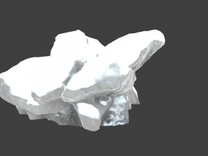 snow ice rocks 3D Model