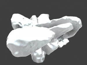 snow ice rocks 3D Model